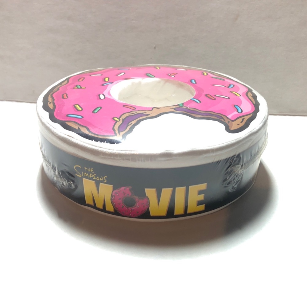 Simpsons Movie Promo Tshirt 2007 Donut with Pink Icing XL Great Valentines Gift